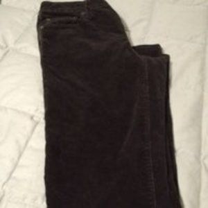 GAP 1969 Always Skinny Black Corduroy Jeans Pants 32x30